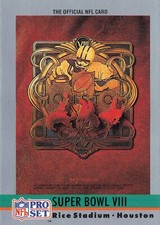 Super Bowl VIII 1990 Pro Set #8 Miami Dolphins / Minnesota Vikings