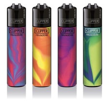 4er Set Clipper Feuerzeuge  - Nebula Mix #1 - 362