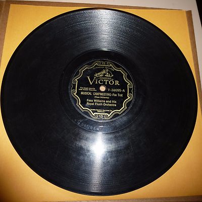 PREWAR JAZZ 78 RPM RECORD - FESS WILLIAMS & HIS ROYAL FLUSH ORCH. - VICTOR 38095
