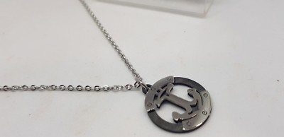 Herren Halskette Stahl BLUKAPRI. halskette stahl mit anhänger anker
