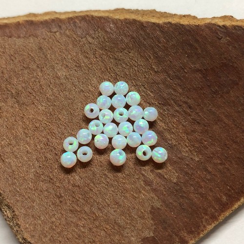 4MM Round Small Single Bead Opal Necklace 925 Sterling Silver Chain Ball Pendant - Picture 8 of 21