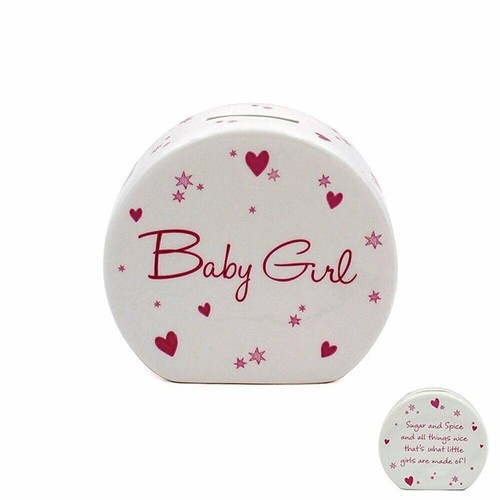 Baby Girl Money Box Sugar And Spice And All Things Nice New Baby