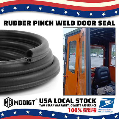 19.6ft Car Door Edge Protector Seal Push On Trim Strip Pinchweld Rubber