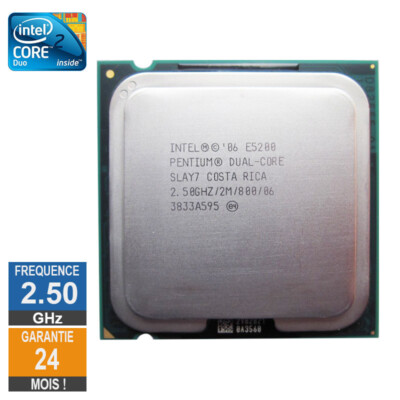 Lot De 10 Processeurs Intel Pentium Dual Core E5200 - 2.5Ghz, LGA775, Occasion