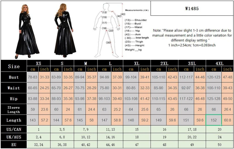 Women Faux Latex Dress High Neck PVC Patent Leather Stretch Slim Dress Party eBay
