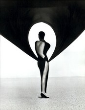 2000 Herb Ritts Versace Black Dress Back View 1990 Original Art Photo