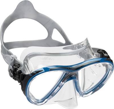 Cressi Big Eye Evolution Crystal Diving Snorkeling Mask Clear Silicone Wide View