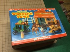 SEALED Unopened FISHER PRICE -- play family WESTERN TOWN 934 SEALED RARE