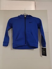 Nike Dri Fit Therma Training Fleece Lined Full Zip Hoodie 931996-478 Boys 5 NEW