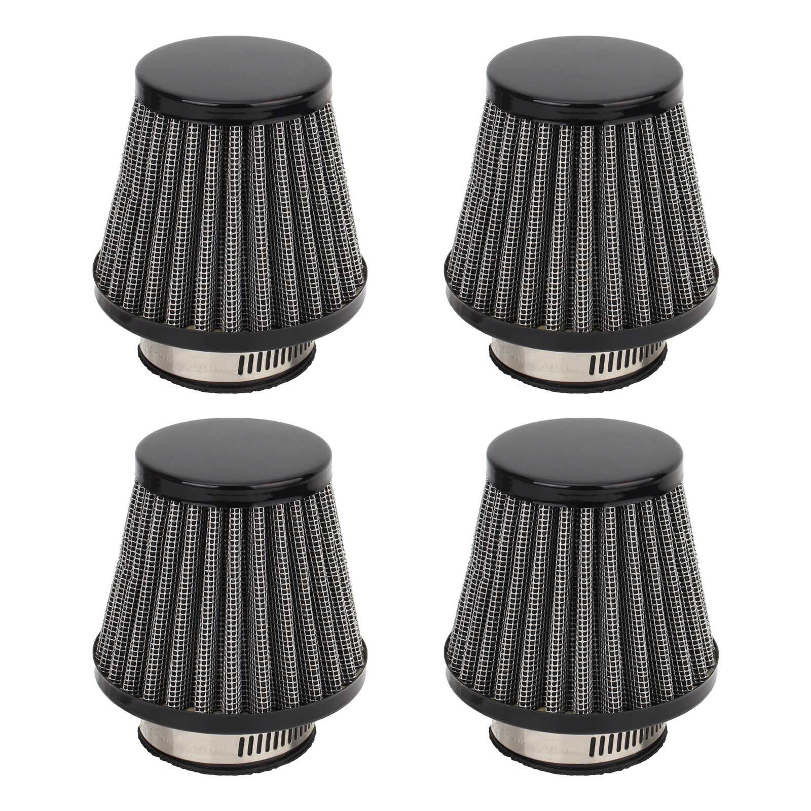Black & Red Foam Air Filter Pod - 39mm - Honda CB500 CB550 CB750 Kawasaki Suzuki - Foto 8