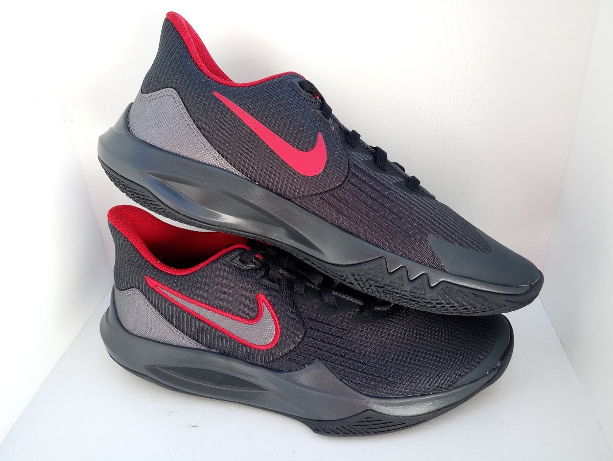 NIKE Precision 5 Basketball Shoes MEN'S RED/BLACK SIZE 11.5