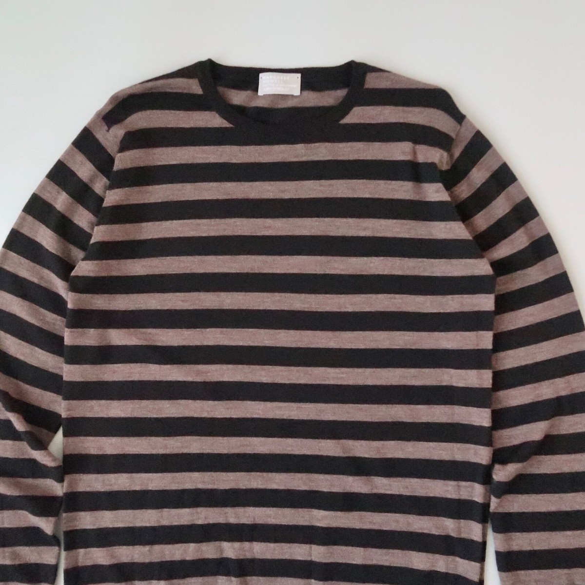 Margaret Howell x John Smedley striped fine merino wool