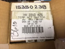 Carrier® HH22UD026 Temperature Actuated Switch NEW IN BOX