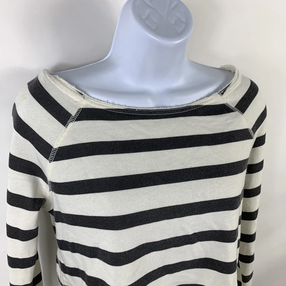 Sudadera Aeropostale Para Mujer XS Manga Larga Rayas Sin Cuello Informal Básica Foto 2 de 4