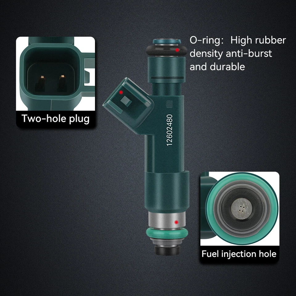 4x Inyectores de combustible para Chevrolet Malibu Cobalt HHR Pontiac G5 G6 Saturn Vue 2,4 L Foto 2 de 4