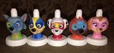 Good 2 Grow PAW PATROL Mighty Pups Juice Toppers Lot of 5 Zuma Rocky Skye Chase