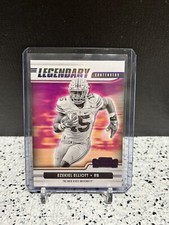 2021 Panini Contenders Draft Picks Legendary Purple #18 Ezekiel Elliott Buckeyes