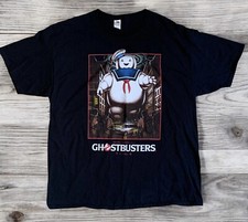 Ghostbuster Shirt Mens Size XL Black Short Sleeve Stay Puft Marshmallow Man FOTL