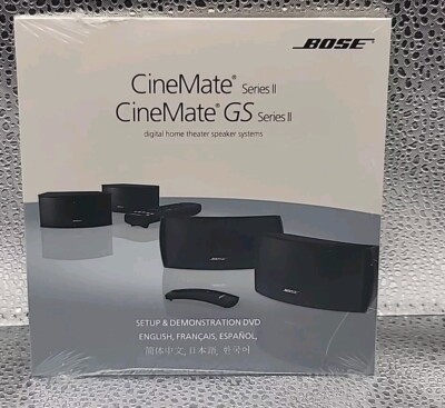 BOSE CineMate GS Series-II Home Theater Speaker System Guide Manual Setup DVD
