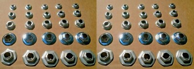 50 EMBLEM/TRIM/BEZEL NUTS! FOR MOPAR A B C E BODY CUDA DUSTER CHARGER DART ETC