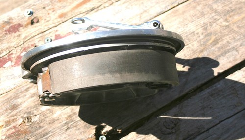 1986 Honda Magna VF700 rear brake plate assy.                (M-88) - Picture 8 of 8