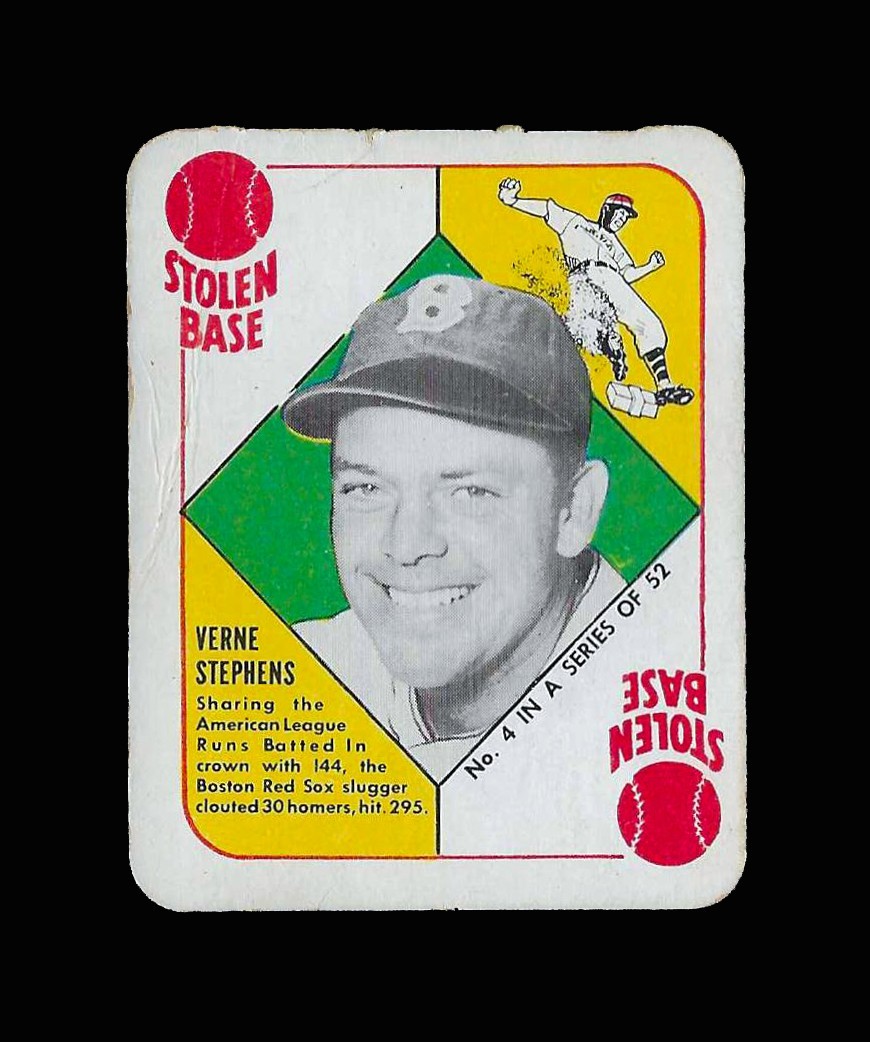 Verne Stephens #4 Baseball Cards 1951 Topps Red Back trading card — raw and PSA graded price guide