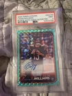 2024 Topps Chrome - Rookie Autographs Caleb Williams Aqua Geo /199 PSA 9 Auto 10