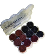 Synco Premia Carrom Board Game Coins Professional Wooden Carrom Coins (PVC Box)