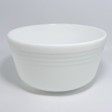 PYREX #4 Milk Glass Bowl Ribbed For Hamilton ...