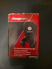 Snap On 425 Lumen Rechargeable Clip Light Orange Or RED ECSPF032O