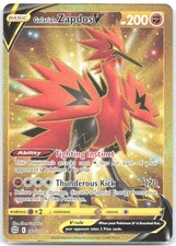 galarian zapdos pokemon card Full Art/Galarian V (174) 2021 Sword & Shield Chilling Reign Chilling Reign Type Galarian Zapdos V | Brilliant