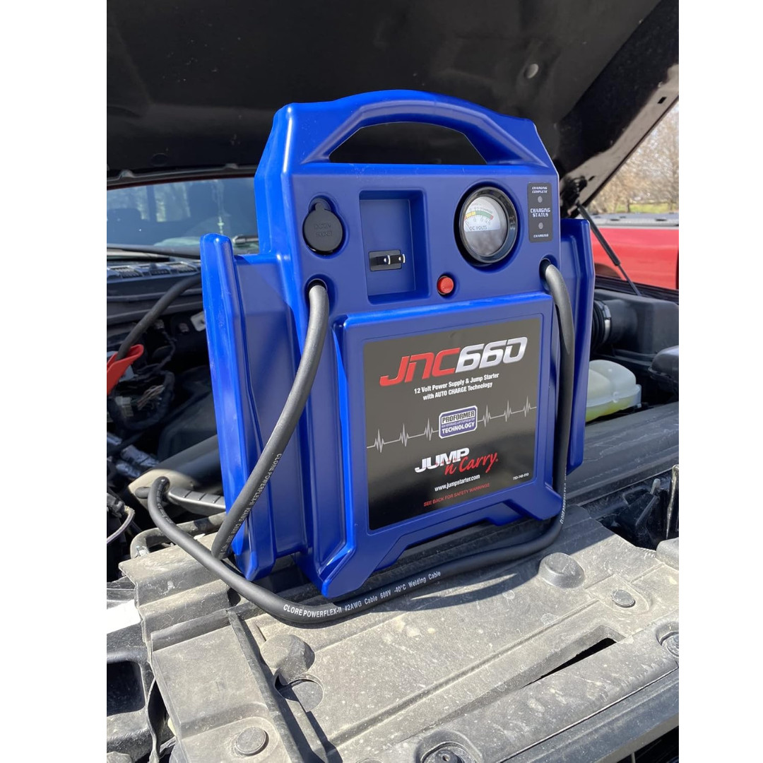 Clore Automotive Jump-N-Carry JNC660 1700 Peak Amp 12 Volt Jump Starter , Blue