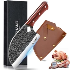 Meat Cleaver Knife Heavy Duty Bone knife for Meat Cutting Bone Chopper Knife
