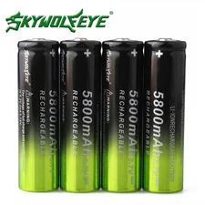 NEW 4x Batterie.s 3.7V Rechargeable Batter.y for 18mm*65mm Batter.y US FAST SHIP