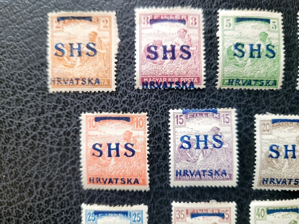 Yugoslavia #2L6-15 MH, 1918 Overprints+ 2LJ5 MH Postage Due Scott Value $ 179.60 - Image 2 of 4