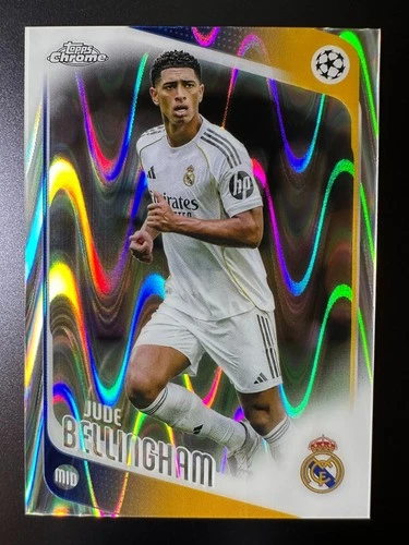 2025-26 Topps Chrome UCC Soccer Ray Wave Refractor - Jude Bellingham #64