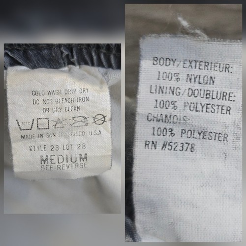 Vintage Bellwether Cycling Shorts USA Made Zipper Pockets FaDeD Gray Men's Sz M - Picture 10 of 19