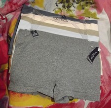 5 NEW NAUTICA NT3670 5PKN SUPER SOFT MF SEAMLESS RIBBED BOYSHORT PANTIES XL