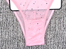 Victoria's Secret Dream Angels NWT Large Pink Crystal Shimmer Brazilian Panty