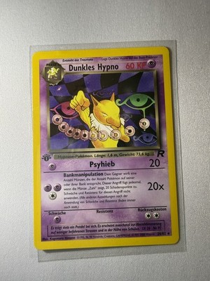  Dunkles Hypno First Edition Team Rocket 26/82 Vintage Deutsch Pokemon