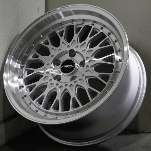 17x8.5 Silver Machined Wheels ARC AR1 5x114.3 35 (Set of 4) 73.1