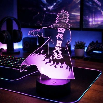 Naruto Minato Namikaze Color Changing LED Night Light   Multicolor, Anime merch