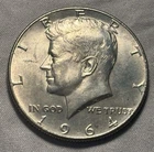 1964-P Kennedy Half Dollar, BUnc, Original Luster, 90% Silver