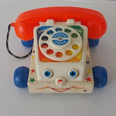 Vintage Jouet Fisher Price Phone Téléphone Made in Belgium 1961 - Photo 1/4