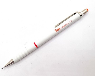 NOS rotring tikky special Mechanical Pencil White 0.9/1.0mm 0.9