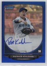2013 Bowman Chrome Prospects Blue Refractor 136/150 Patrick Kivlehan Auto fm0