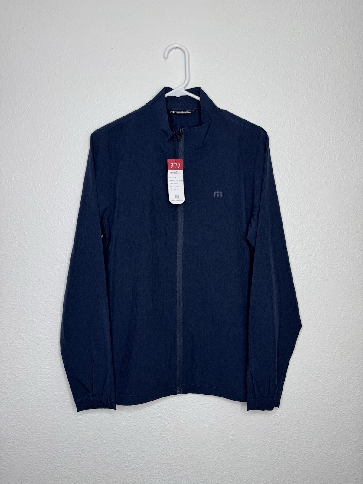 New Men's Travis Mathew Golf Jacket Road Soda Jacket Windbreaker Blue Sz S NWT