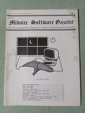 VINTAGE MIDNITE SOFTWARE GAZETTE 35 COMMODORE COMPUTER MAGAZINE 1986 MICROPACE