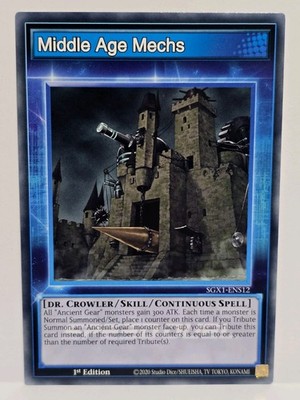 Yu-Gi-Oh! TCG Dr. Vellian Crowler Skill Card SGX1-ENS12 1st Edition Near Mint