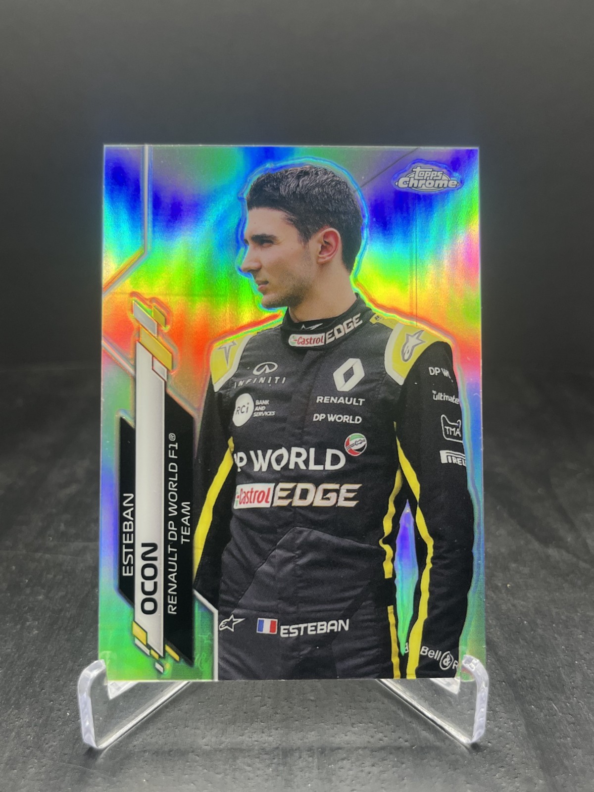 2020 Topps Chrome Formula 1 F1 Esteban Ocon Refractor #183